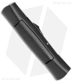 AKC 007 Concord OTF Automatic Knife Black (2.75" Satin Dagger) -Italian Blade Shop AKC 007 Concord Auto Black Satin Dagger BHQ 158279 jr side