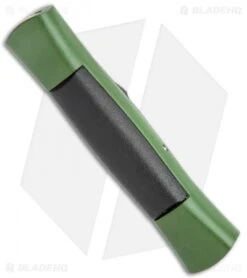 AKC 007 Concord NATO Military Green/Black Dagger OTF Auto Knife (2.8" Satin) -Italian Blade Shop AKC 007 Concord NATO Military Green Black Dagger OTF Auto Satin Flat BHQ 118419 jr side