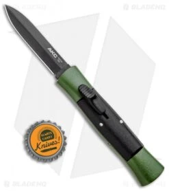 AKC 007 Concord OTF Automatic Dagger Knife Green/Black (2.75" Black) -Italian Blade Shop AKC 007 Concord OTF Auto Dagger Green Black Black BHQ 96479 jr bottlecap