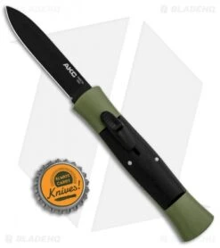 AKC Concord OTF Automatic Knife Green/Black (2.75" Black Flat) 9 AKC Concord OTF Automatic Knife Green/Black (2.75" Black Flat) -Italian Blade Shop AKC 007 Concord OTF Green Black Flat GX 30500 jr bottlecap