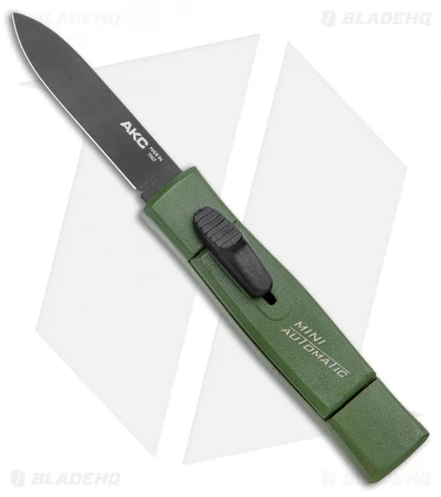 AKC Minion Concord Spear Point OTF Automatic Knife NATO Green (2.3" Black) 3 AKC Minion Concord Spear Point OTF Automatic Knife NATO Green (2.3" Black)