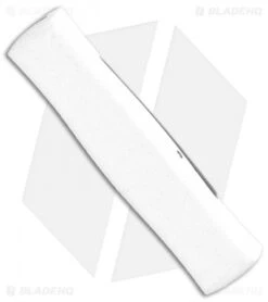 AKC Minion Concord Spear Point OTF Automatic Knife White/Black (2.4" Satin) -Italian Blade Shop AKC 007 Mini Concord OTF Auto White Black Satin BHQ 135712 jr side