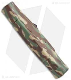 AKC 077 Concord OTF Automatic Knife Green Camo (3.25" Gold ) -Italian Blade Shop AKC 077 Concord OTF Green Camo Gold BHQ 72047 jr side