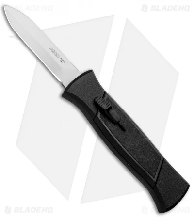 AKC 777 Blackfinger Dagger OTF Automatic Knife Black (3.375" Satin) 3 AKC 777 Blackfinger Dagger OTF Automatic Knife Black (3.375" Satin)
