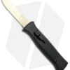 AKC 777 Blackfinger OTF Automatic Knife Black (3.25" Gold Flat) -Italian Blade Shop AKC 777 Blackfinger OTF Auto Black Gold Flat BHQ 92039 jr