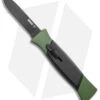 AKC 777 Blackfinger OTF Automatic Knife Green/Black (3.375" Black Flat) -Italian Blade Shop AKC 777 Blackfinger OTF Auto Green Black Black Flat BHQ 138920 jr