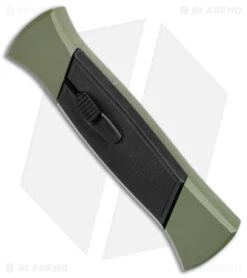 AKC 777 Blackfinger OTF Automatic Knife Green/Black (3.375" Black Tanto ) -Italian Blade Shop AKC 777 Blackfinger OTF Auto Green Black Black Tanto BHQ 153513 jr spine