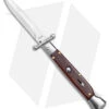 AKC 9" Bayonet Automatic Swinguard Italian Stiletto Snakewood (4" Satin) -Italian Blade Shop AKC 9in Auto Italian Stieltto Snakewood Satin Bayo BHQ 158041 jr