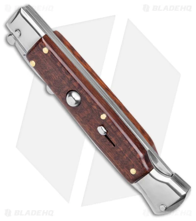 AKC 9" Bayonet Automatic Swinguard Italian Stiletto Snakewood (4" Satin) 4 AKC 9" Bayonet Automatic Swinguard Italian Stiletto Snakewood (4" Satin) - Image 2