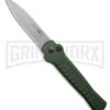 AKC X-treme Ace1 Side Opener Green Automatic Knife - Satin Plain