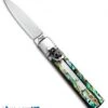 AKC Classic 6" Lever Lock Automatic Italian Knife Abalone (2.25" Satin) -Italian Blade Shop AKC Classic Lever Lock Abalone BHQ 94620 ns