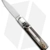 AKC Classic 6" Lever Lock Automatic Italian Knife Brazilian Horn (2.25" Satin) -Italian Blade Shop AKC Classic Leverlock Brazilian Horn BHQ 50889 ns