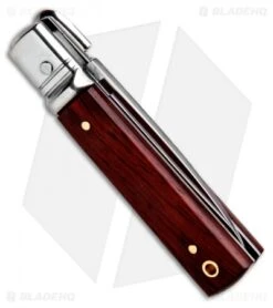 AKC Classic 6" Lever Lock Automatic Italian Knife Cocobolo (2.25" Satin) -Italian Blade Shop AKC Classic Leverlock Cocobolo BHQ 50891 ns side