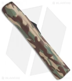 AKC Concord OTF Automatic Knife Camo Rubber (3.25" Gold) -Italian Blade Shop AKC Concord OTF Camo Rubber Gold BHQ 72046 jr side