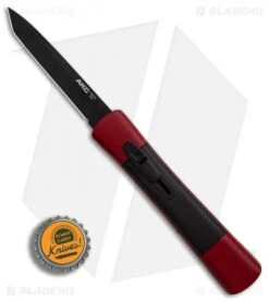 AKC Concord Tanto OTF Automatic Knife Red/Black (3.25" Black) -Italian Blade Shop AKC Concord Tanto Red Black Black BHQ 90289 er bottlecap