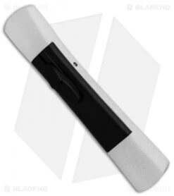 AKC Concord Tanto OTF Automatic Knife White/Black (3.25" Satin) -Italian Blade Shop AKC Concord Tanto White Black Satin BHQ 90286 er spine