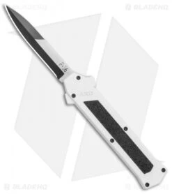 AKC F-16 D/A Bayonet OTF Automatic Knife White (3.3" Two Tone)