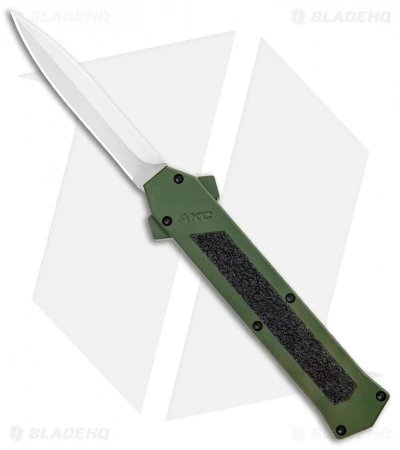 AKC F-16 D/A Dagger OTF Automatic Knife OD Green (3.3" Satin) 3 AKC F-16 D/A Dagger OTF Automatic Knife OD Green (3.3" Satin)
