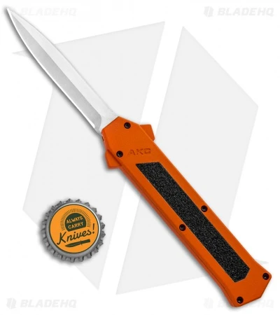 AKC F-16 D/A Dagger OTF Automatic Knife Orange (3.3" Satin) 6 AKC F-16 D/A Dagger OTF Automatic Knife Orange (3.3" Satin) - Image 4