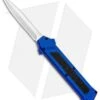 AKC F-16 D/A Dagger OTF Automatic Knife Blue (3.3" Satin) -Italian Blade Shop AKC F 16 DA Dagger OTF Blue Satin BHQ 93753 jr