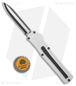 AKC F-20 D/A Drop Point OTF Automatic Knife White Aluminum (3.6" Two Tone) 9 AKC F-20 D/A Drop Point OTF Automatic Knife White Aluminum (3.6" Two Tone) -Italian Blade Shop AKC F 20 DA DP OTF Auto White Aluminum TT BHQ 179282 jr bottlecap