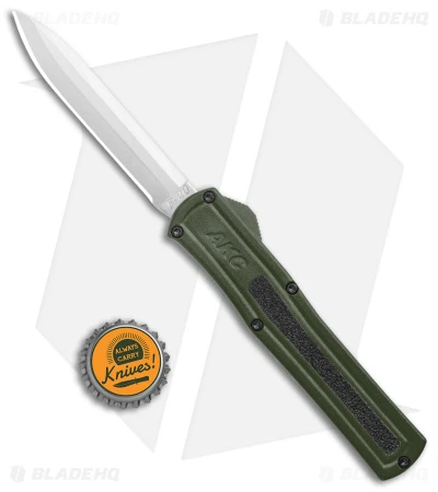 AKC F-20 D/A OTF Automatic Knife OD Green Aluminum (3.6" Satin) 6 AKC F-20 D/A OTF Automatic Knife OD Green Aluminum (3.6" Satin) - Image 4