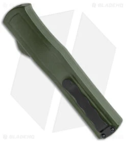AKC F-20 D/A OTF Automatic Knife OD Green Aluminum (3.6" Satin) 8 AKC F-20 D/A OTF Automatic Knife OD Green Aluminum (3.6" Satin) -Italian Blade Shop AKC F 20 DA Dagger OTF Auto OD Green Satin BHQ 140493 jr side