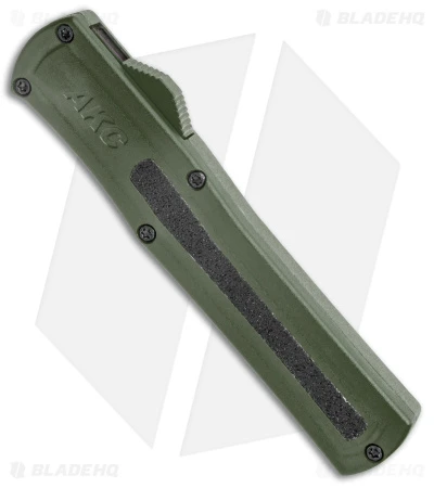 AKC F-20 D/A OTF Automatic Knife OD Green Aluminum (3.6" Satin) 4 AKC F-20 D/A OTF Automatic Knife OD Green Aluminum (3.6" Satin) - Image 2
