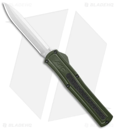 AKC F-20 D/A OTF Automatic Knife OD Green Aluminum (3.6" Satin) 3 AKC F-20 D/A OTF Automatic Knife OD Green Aluminum (3.6" Satin)