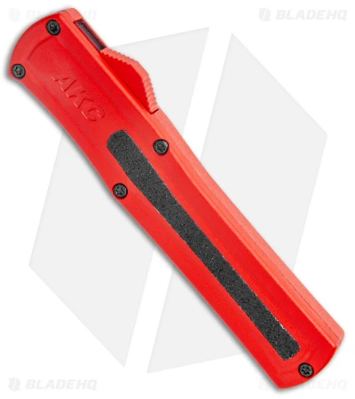 AKC F-20 D/A Dagger OTF Automatic Knife Red Aluminum (3.6" Satin) 4 AKC F-20 D/A Dagger OTF Automatic Knife Red Aluminum (3.6" Satin) - Image 2