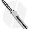 AKC F-20 D/A Dagger OTF Automatic Knife White Aluminum (3.6" Two Tone)
