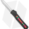 AKC F-20 D/A Dagger OTF Automatic Knife /w Tie Dye Inlay (3.5" Satin) -Italian Blade Shop AKC F 20 DA SP OTF Auto Black Tie Dye Inlay Satin BHQ 152893 jr