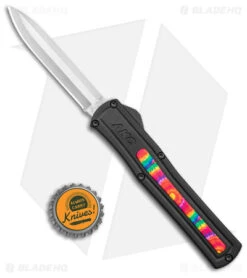 AKC F-20 D/A Dagger OTF Automatic Knife /w Tie Dye Inlay (3.5" Satin) 9 AKC F-20 D/A Dagger OTF Automatic Knife /w Tie Dye Inlay (3.5" Satin) -Italian Blade Shop AKC F 20 DA SP OTF Auto Black Tie Dye Inlay Satin BHQ 152893 jr bottlecap