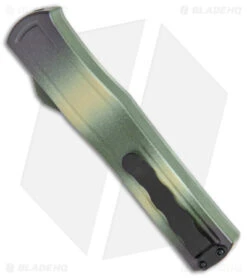 AKC F-20 D/A Spear Point OTF Automatic Knife Camo (3.55" Satin) -Italian Blade Shop AKC F 20 DA SP OTF Auto Camo Satin BHQ 141095 jr side