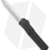 AKC F-20 D/A Spear Point OTF Automatic Knife Black (3.55" Satin) -Italian Blade Shop AKC F 20 DA SP OTF Auto black Satin BHQ 141097 jr