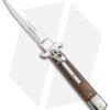 AKC Leverletto 7.75" Lever Lock Auto Italian Knife Cocobolo (3.3" Satin Bayonet)