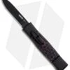 AKC Minion Concord OTF Automatic Knife Black/Sim Carbon Fiber (2.3" Black Flat) -Italian Blade Shop AKC Minion Concord Black Slim CF OTF Auto Black Flat GX 33107 jr
