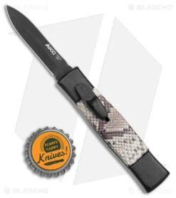 AKC Minion Concord OTF Automatic Knife Snake Skin (2.3" Black Dagger) 9 AKC Minion Concord OTF Automatic Knife Snake Skin (2.3" Black Dagger) -Italian Blade Shop AKC Minion Concord OTF Auto Snake Skin Black Dagger BHQ 173568 jr bottlecap
