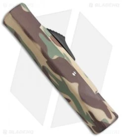 AKC Minion Concord OTF Automatic Knife Green Camo (2.3" Gold) -Italian Blade Shop AKC Minion Concord OTF Green Camo Gold BHQ 72048 jr side