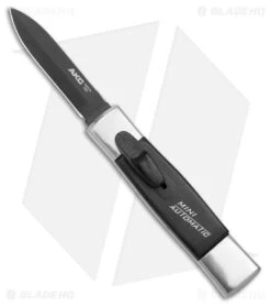 AKC Minion Concord OTF Automatic Knife Polish/Black (2.3" Black Dagger)