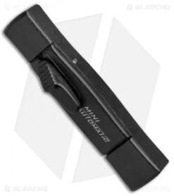 AKC Minion Concord OTF Automatic Knife Black (2.3" Gold Flat) -Italian Blade Shop AKC Minion OTF Concord Black Gold Flat BHQ 52367 jr spine