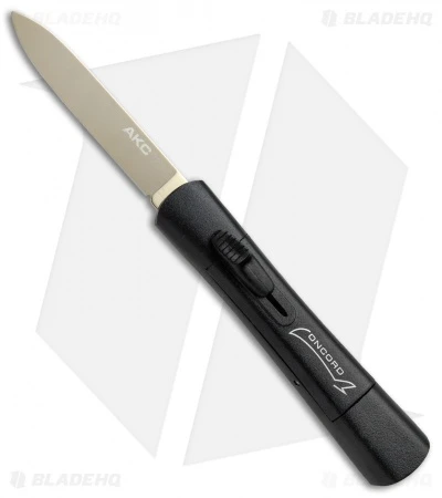 AKC Concord OTF Automatic Knife Black (3.25" Gold Flat) 3 AKC Concord OTF Automatic Knife Black (3.25" Gold Flat)