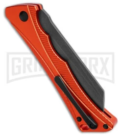 AKC Smarty Orange W/Black Bolster Automatic Knife Reverse Tanto - Black SW Plain 7 AKC Smarty Orange W/Black Bolster Automatic Knife Reverse Tanto - Black SW Plain -Italian Blade Shop AKC Smarty AK Orange w Black Bolster 3in BSW BHQ 184676 td side large