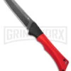 AKC Smarty Red W/Black Bolster Automatic Knife Reverse Tanto - Black SW Plain 2 AKC Smarty Red W/Black Bolster Automatic Knife Reverse Tanto - Black SW Plain -Italian Blade Shop AKC Smarty Automatic Knife Red w Black Bolster 3.3in Black Stonewash BHQ 184758 hd large