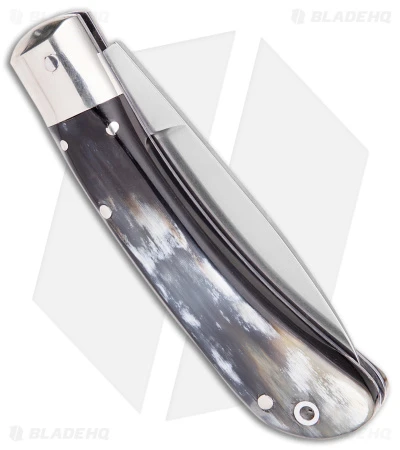 AKC Speed Hunter Automatic Italian Knife Dark/Light Horn (3" Polish) 5 AKC Speed Hunter Automatic Italian Knife Dark/Light Horn (3" Polish) - Image 3