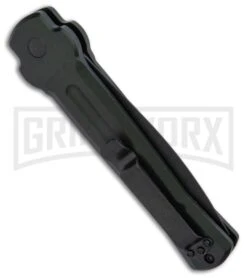 AKC X-treme Ace Dark Green Automatic Knife - Black Plain -Italian Blade Shop AKC X TREME ACE Side Opening Automatic Knife Green Black BHQ 100385 kp side large