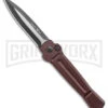 AKC X-treme ACE Brown Automatic Knife - Two Tone -Italian Blade Shop AKC X treme Ace Auto Brown TT BHQ 136122 jr large