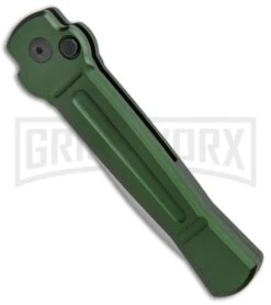 AKC X-treme Ace Green Automatic Knife - Satin Plain -Italian Blade Shop AKC X treme Ace Auto Green SW BHQ 125448 jr spine large