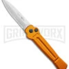 AKC X-treme Ace Orange Automatic Knife - Satin Plain -Italian Blade Shop AKC X treme Ace Auto Orange Satin BHQ 136149 jr large