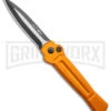 AKC X-treme Ace Orange Automatic Knife - Two Tone Dagger Plain -Italian Blade Shop AKC X treme Ace Auto Orange TT BHQ 143389 jr large